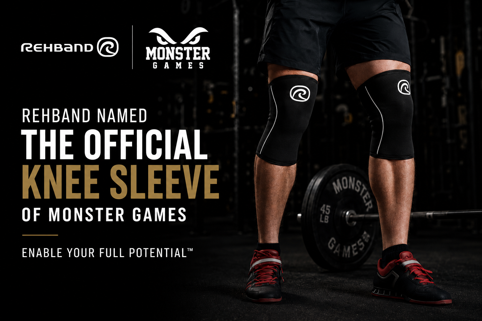 Rehband Named The Official Knee Sleeve of Monster Games
