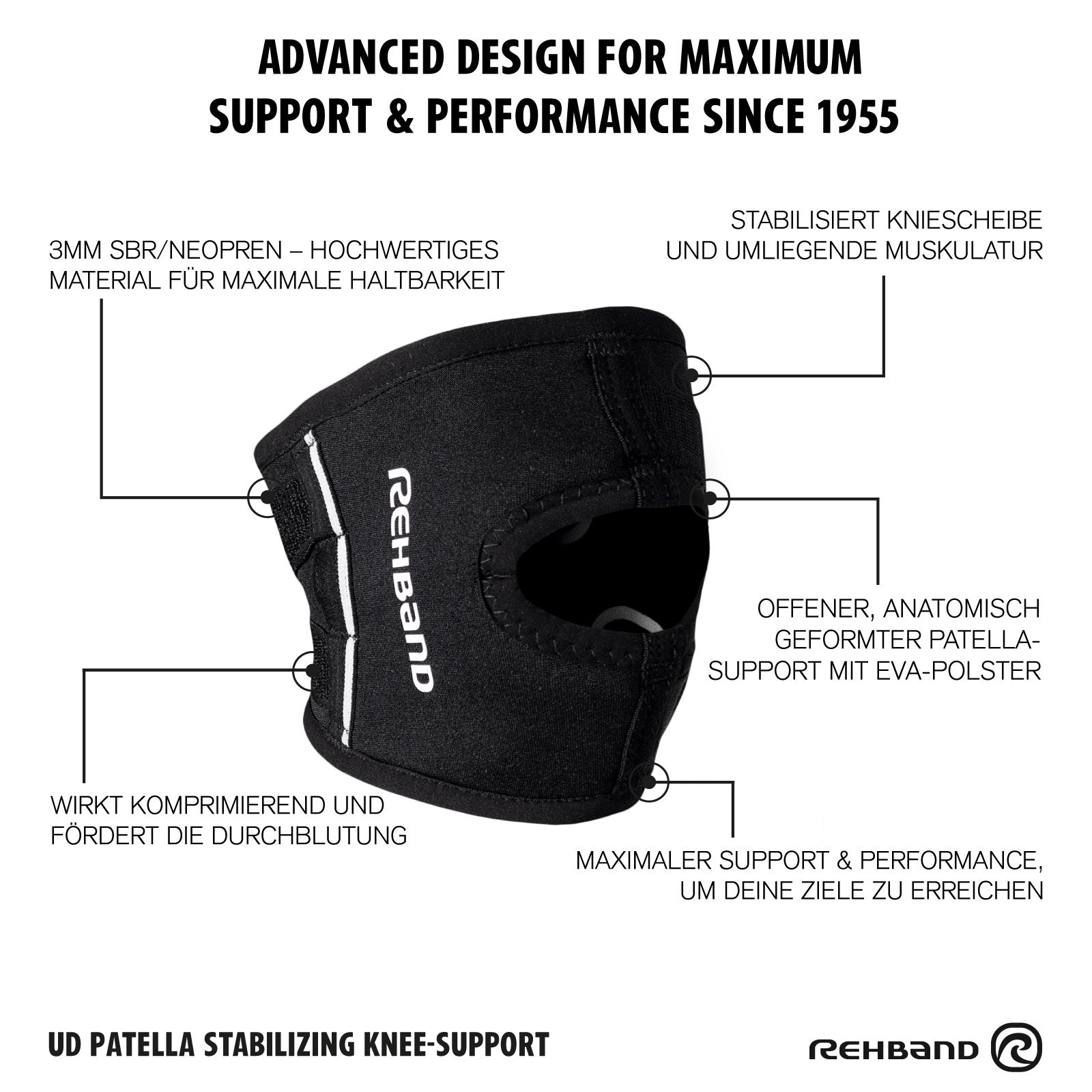 Ginocchiera | UD Patella Stabilizing Knee Support