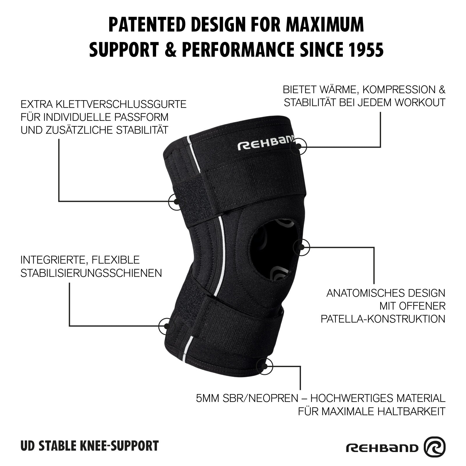 Ginocchiera | UD Stable Knee Support