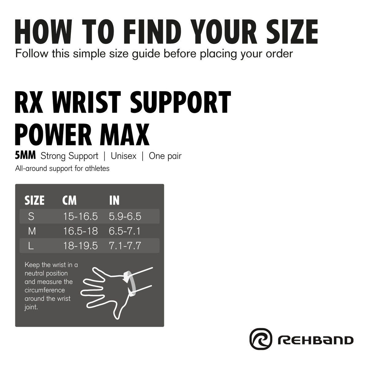 Rehband x World Fitness Project | RX Wrist Support Power Max