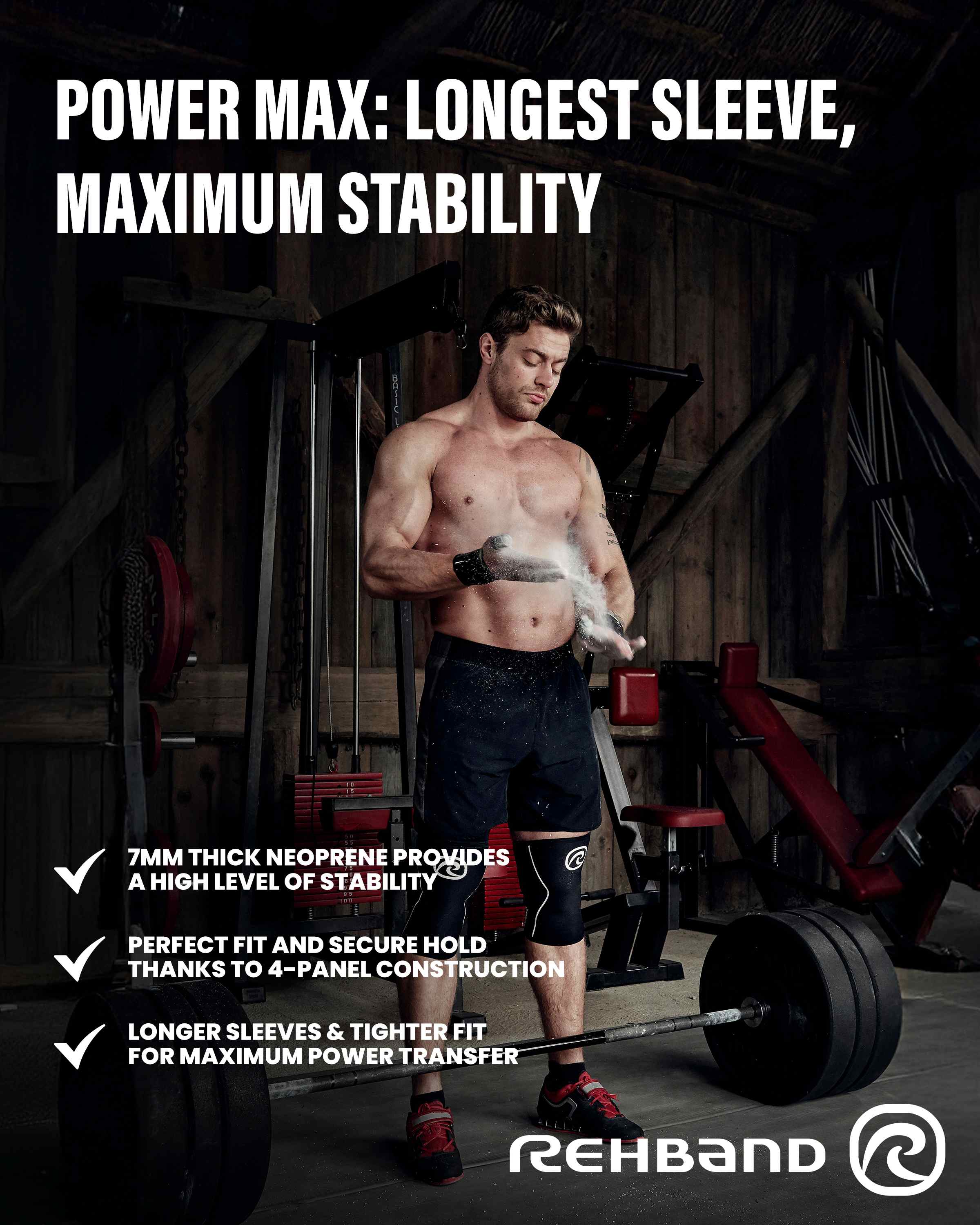 RX Knee Sleeve Power Max 7mm - WFP Edition